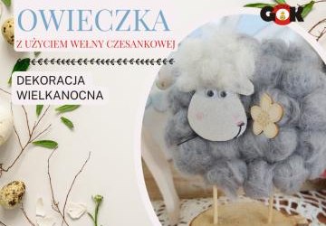 OWIECZKA NA PODSTAWCE Z WEŁNY CZESANKOWEJ