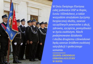 ŻYCZENIA DLA STRAŻAKÓW Z OKAZJI DNIA ŚW. FLORIANA