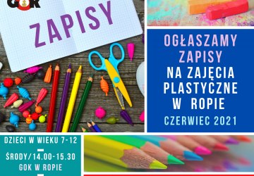 ZAPISY NA ZAJĘCIA PLASTYCZNE W ROPIE