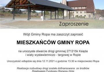 ZAPROSZENIE DLA MIESZKAŃCÓW