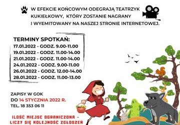 TEATRZYK KUKIEŁKOWY NA PODSTAWIE BAJKI 