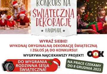 KONKURS NA DEKORACJĘ ŚWIĄTECZNĄ HANDMADE