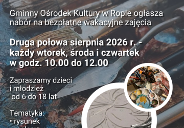 🎨 WAKACYJNE ZAJĘCIA PLASTYCZNE! 🖌️