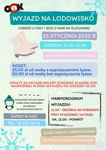 Wyjazd na lodowisko do Białej Niżnej.