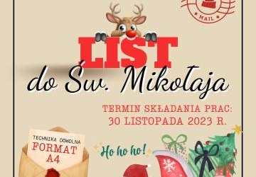 KONKURS PLASTYCZNY - LIST DO ŚW. MIKOŁAJA